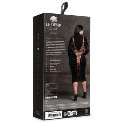 Shade by Le Désir Robe Longue à Col Roulé Grande taille Carme Noir